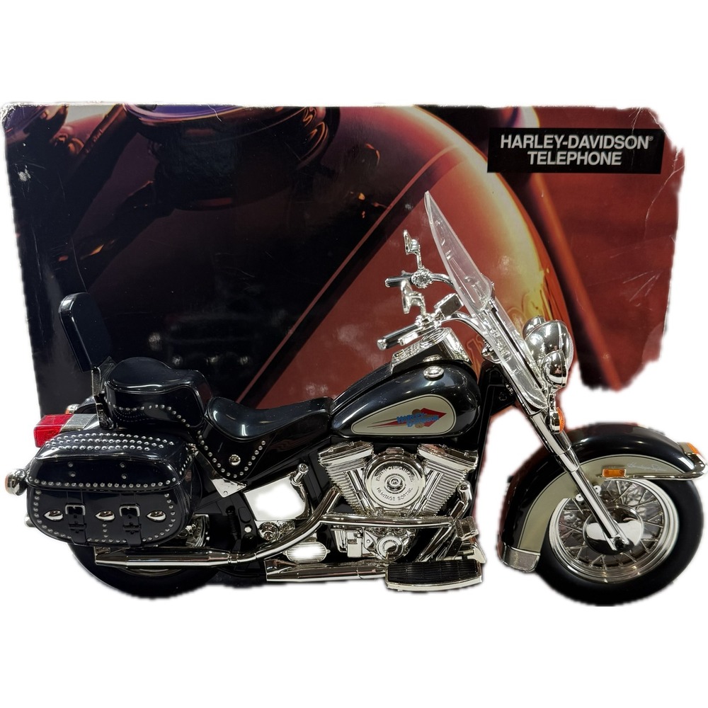 Harley-Davidson Motorcycle Telephone Desk Phone Black Display Model w/ Box